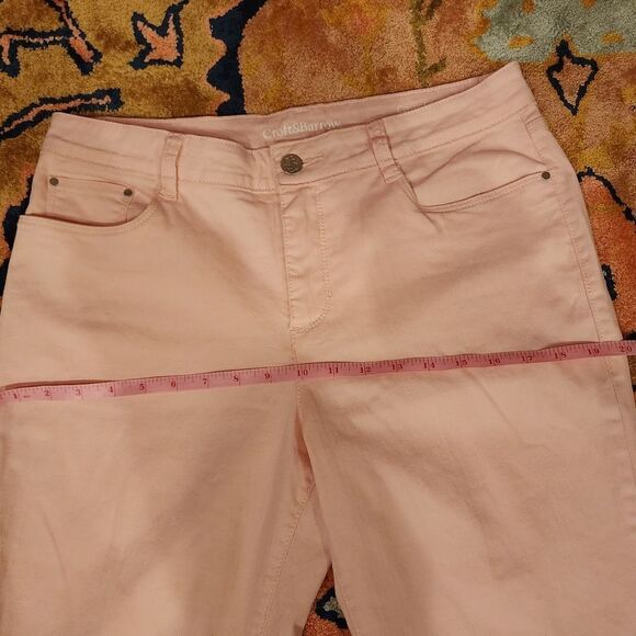 New Croft & Barrow Stretch Short Pink Jeans Size 10 - Picture 8 of 10